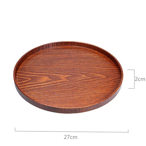 Round Wooden Plate
