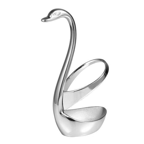 Luxury Swan Forks and Scoop Holder